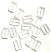 15 12mm Transparent Clear Rectangle Window Beads